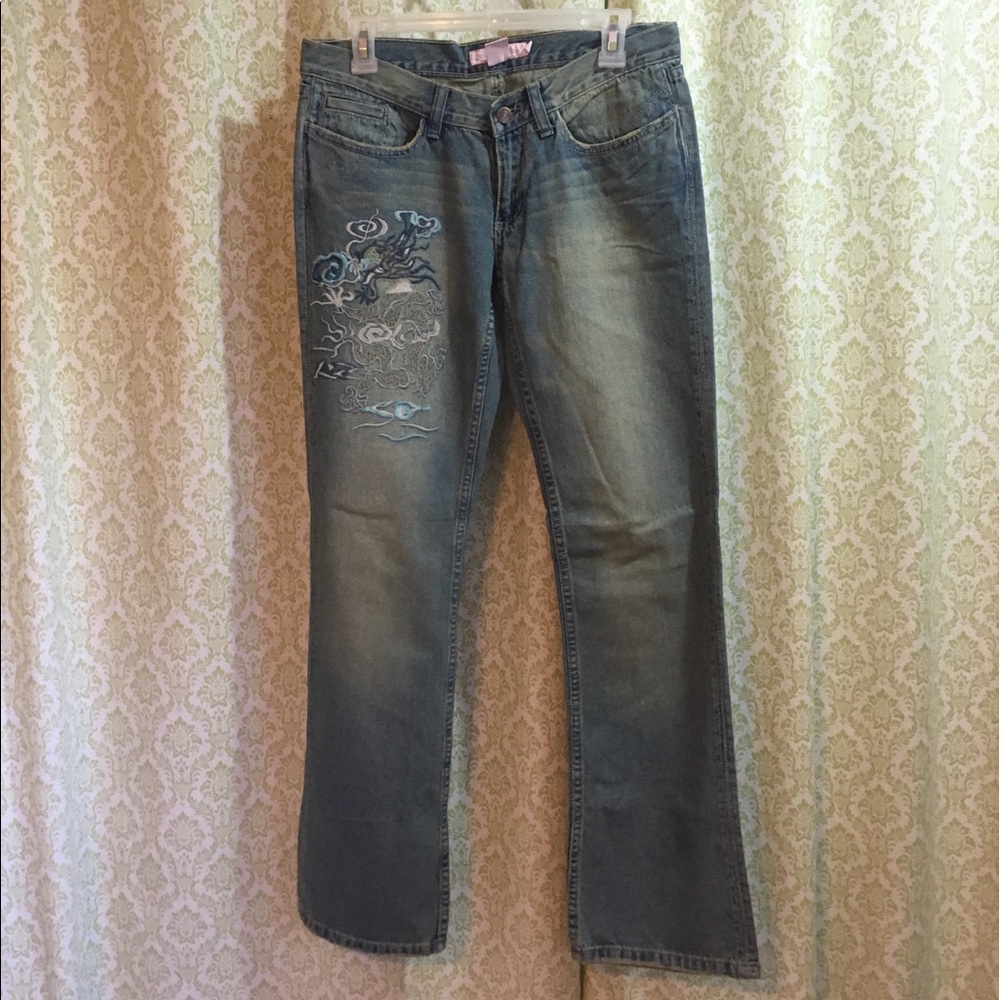 Fancy Collection embroidered jeans